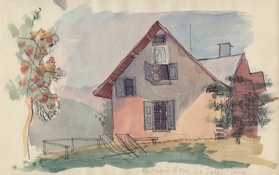 „Rifugio Boni, Le Sole, Tione”, ok. 1950. autorstwa Shirley Markham