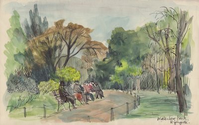 „Park Waterlow, Highgate”, ok. 1950 r. autorstwa Shirley Markham