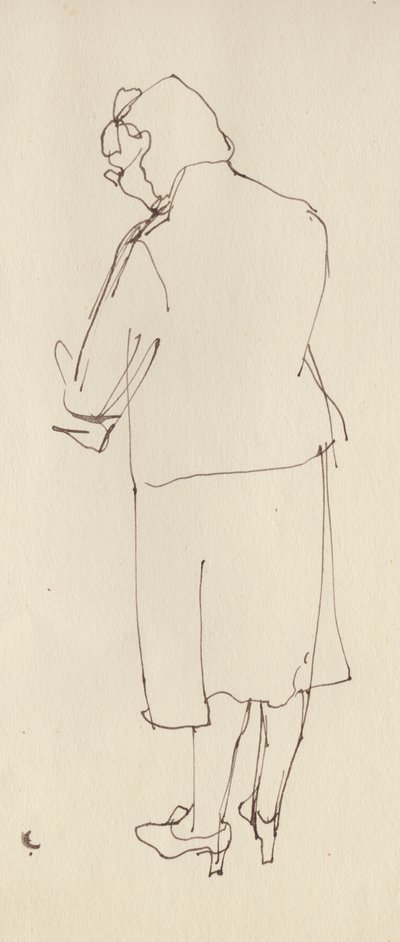 Kobieta z tyłu, ok. 1950. autorstwa Shirley Markham