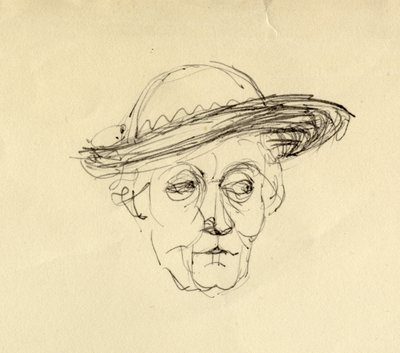 Kobieta w kapeluszu, 1953. autorstwa Shirley Markham