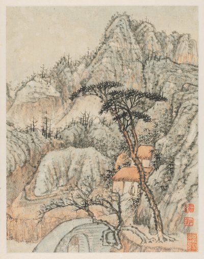 Wspomnienia rzeki Qinhuai, 1642-1707. autorstwa Shitao
