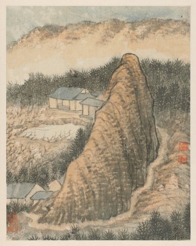 Wspomnienia rzeki Qinhuai, 1642-1707. autorstwa Shitao