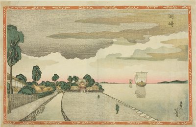Susaki, z serii „Obrazy z nowej perspektywy (Shin uki-e)” autorstwa Shotei Hokuju