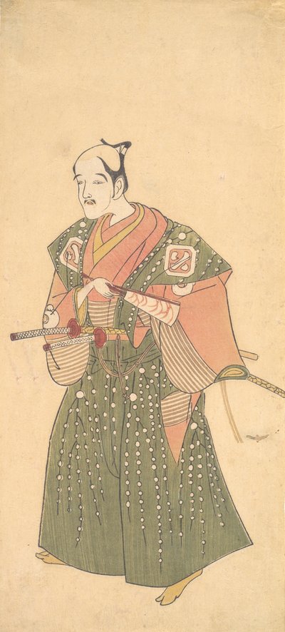 Arashi Otohachi, 1768 lub 1769. autorstwa Shunsho
