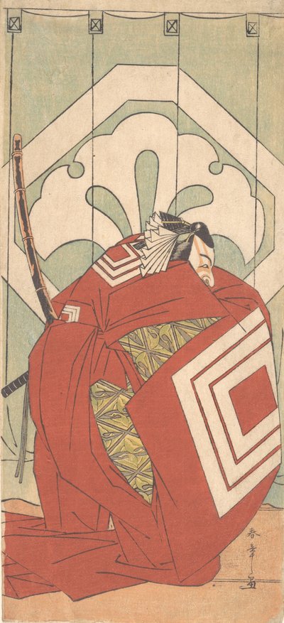 Członek Ichikawa Dan Juro V Ach, minęło trochę czasu, co? 1779. autorstwa Shunsho