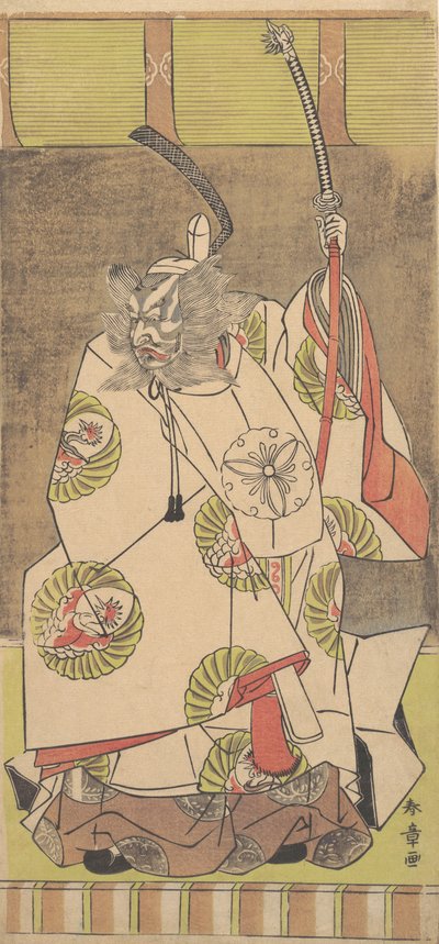 Aktor Kabuki Ichikawa Danjuro IV , 12 miesiąc, 1771. autorstwa Shunsho