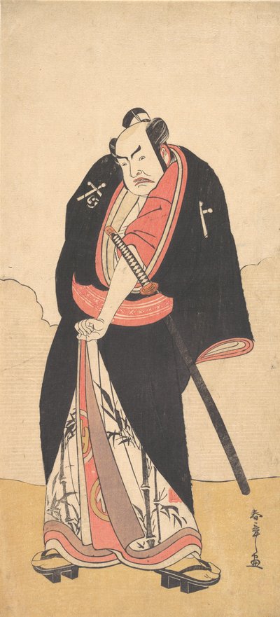 Kabuki Ac i r Nakamura Transparent Good As Rai Kakiguro, 2. miesiąc, 1780. autorstwa Shunsho