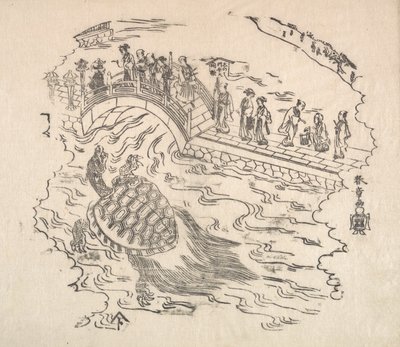Shinabazu Benten Kaicho: Ceremonia oddawania czci Bentenowi w świątyni Shinabazu, XVIII wiek. autorstwa Shunsho