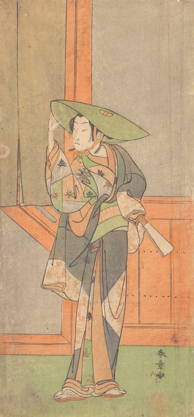 Pierwszy Nakamura Tomijuro w roli Izaemona, 2 miesiąc 1771. autorstwa Shunsho