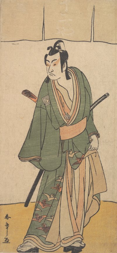 Drugi Ichikawa Monnosuke w roli Soga no Juro Sukenari, 2. miesiąc, 1785. autorstwa Shunsho