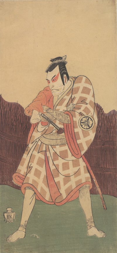 Te ti rd Matsumoto Funpaku te Matsuo Maru Sugawary, Susume, 1768. autorstwa Shunsho