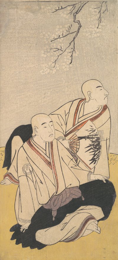 Trzeci Sawamura Sojuro i Drugi Ichikawa Monnosuke jako mnisi buddyjscy, 1791. autorstwa Shunsho