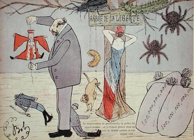 Drzewo wolności, ilustracja z „Ohe, Les Dirigeants” artysty autorstwa Sibylle Gabrielle de Riquetti de (1850 1932) Mirabeau