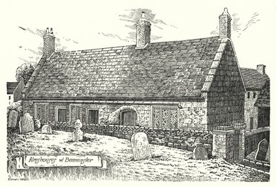 Przytułki w Beaminster (grawerowanie) autorstwa Sidney Heath