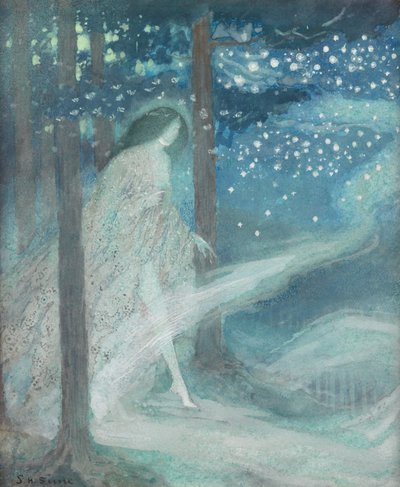 Czas ćmy (akwarela) autorstwa Sidney Herbert Sime