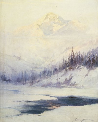 Zimowy poranek, Mount Mckinley, Alaska autorstwa Sidney Laurence
