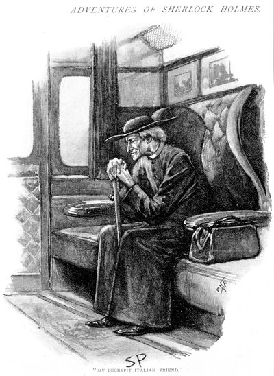 Scena z Przygody ostatecznego problemu Arthura Conan Doyle