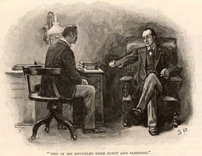 Sherlock Holmes – Przygoda ostatecznego problemu” autorstwa Sidney Paget
