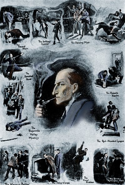 Sherlock Holmes – Sir Arthur Conan Doyle autorstwa Sidney Paget