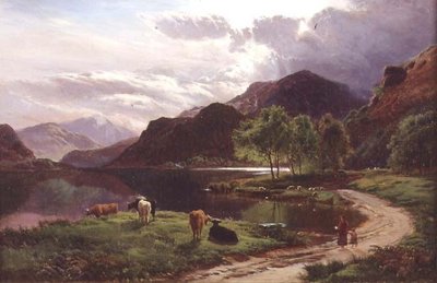 Wieczór (olej na płótnie) autorstwa Sidney Richard Percy