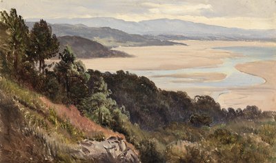 Lancaster Sands (olej na papierze) autorstwa Sidney Richard Percy