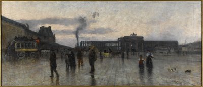Ruiny pałacu Tuileries i Place du Carroussel autorstwa Siebe Johannes Ten Kate