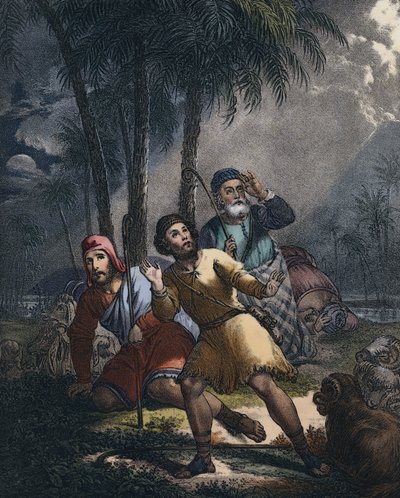 Chrystus zwiastował żydowskim pasterzom autorstwa Siegfried Detler Bendixen