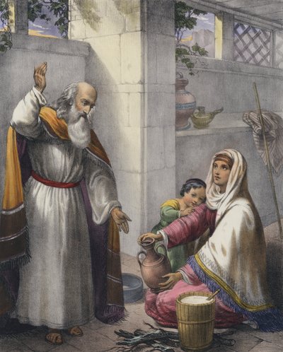 Eliasz i wdowa z Sarepty autorstwa Siegfried Detler Bendixen