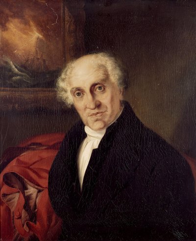 Portret wielebnego doktora Alexandra Scotta (1768-1840), kapelana Horatio Nelsona (1758-1805) na okręcie "Victory" Olej na płótnie autorstwa Siegfried Detler Bendixen