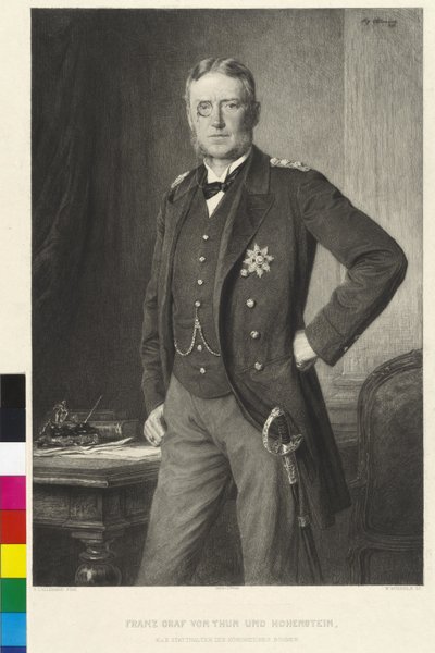 Franz von Thun i Hohenstein autorstwa Siegmund L