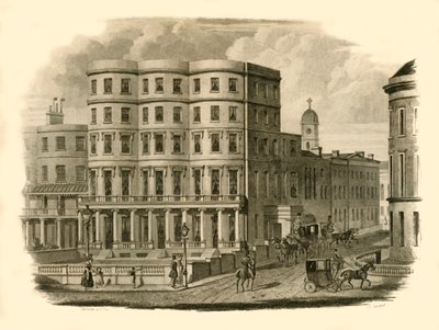 „Bristol Hotel, Marine Parade, Brighton”, 1835. autorstwa Silvester and Co