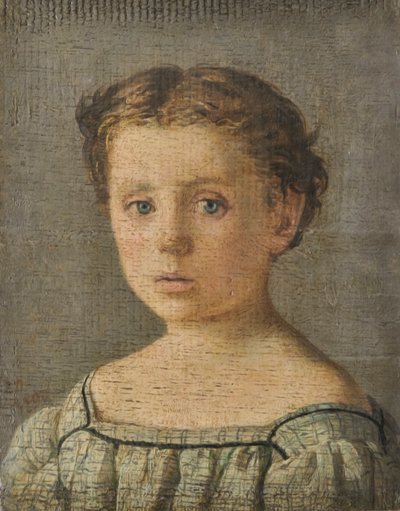 Portret dziecka, ok. 1864-65 (olej na płycie) autorstwa Silvestro Lega