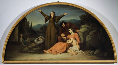 Luneta głodu, Silvestro Lega (1826-1895), oratorium kantonu, Modigliana, Emilia Romagna autorstwa Silvestro Lega
