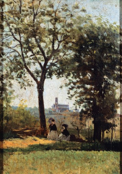 Monte alle Croci, autorstwa Silvestro Lega (1826-1895) autorstwa Silvestro Lega