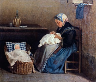 Babcia — Silvestro Lega autorstwa Silvestro Lega