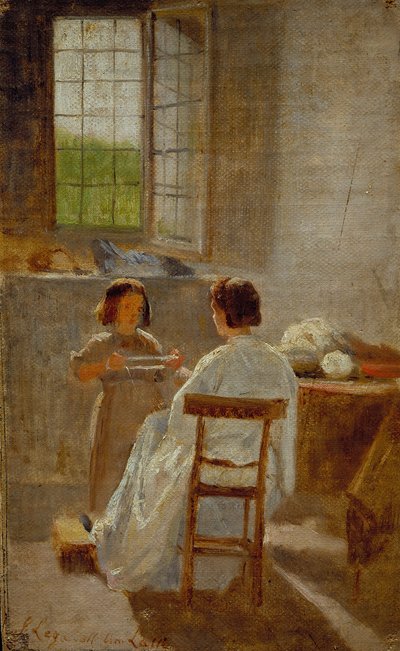 Edukacja zawodowa, ok. 1863 (olej na płótnie) autorstwa Silvestro Lega