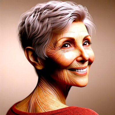 Margaret-"KI-geformte Lebensjahre: Porträts der Zeitlosigkeit" autorstwa Silvia Martini
