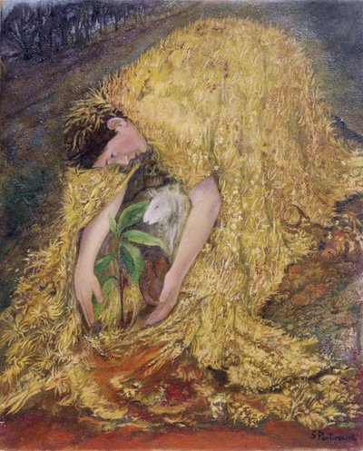 Ogrodnik, 2002 (olej na zagęszczonym panelu) autorstwa Silvia Pastore