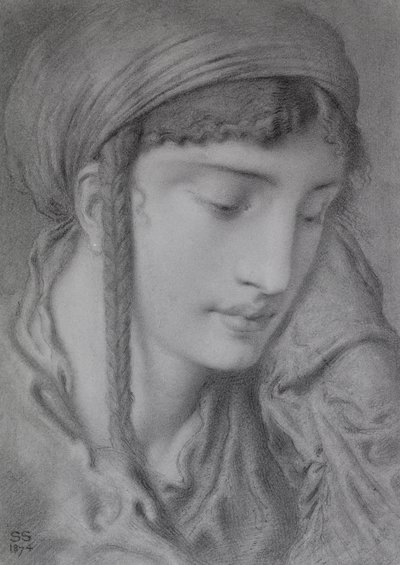 Hebrajska dziewczyna autorstwa Simeon Solomon