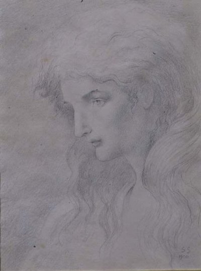 Alegoryczna głowa autorstwa Simeon Solomon