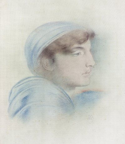 Badanie postaci w profilu autorstwa Simeon Solomon