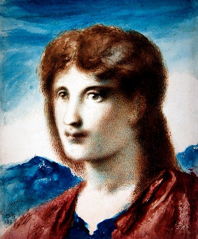 Głowa młodego mężczyzny autorstwa Simeon Solomon