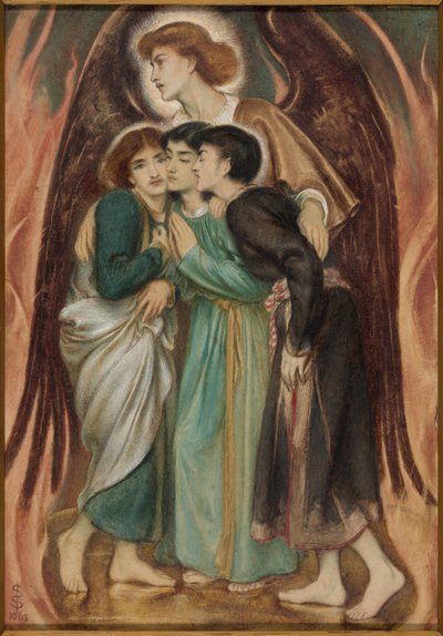 Szadrach, Meszach i Abednego w piecu ognistym autorstwa Simeon Solomon