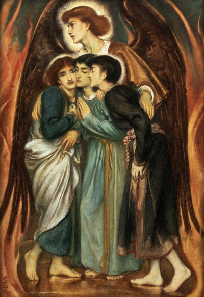 Szadrach, Meszach i Abednego w Ognistym Piecu autorstwa Simeon Solomon