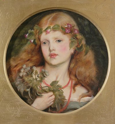 Studium głowy dziewcząt, 1863 autorstwa Simeon Solomon