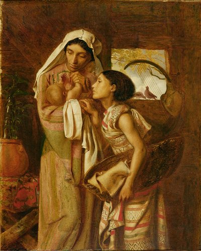 Matka Mojżesza, ok. 1860 (olej na płótnie) autorstwa Simeon Solomon