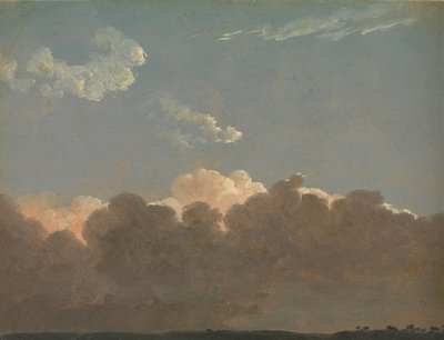 Badanie chmur Odległa burza, ca. 1786-1806. autorstwa Simon Alexandre Clément Denis