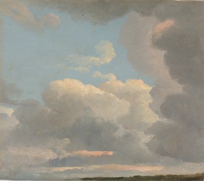 Cloud Study wczesnym wieczorem, ok. godz. 1786-1806. autorstwa Simon Alexandre Clément Denis