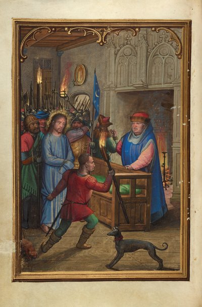 Chrystus przed Annaszem autorstwa Simon Bening