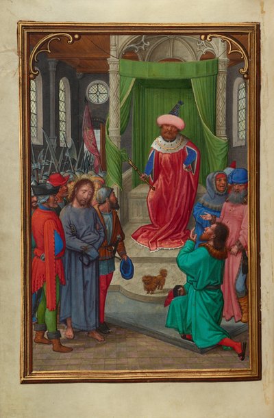 Chrystus przed Herodem autorstwa Simon Bening